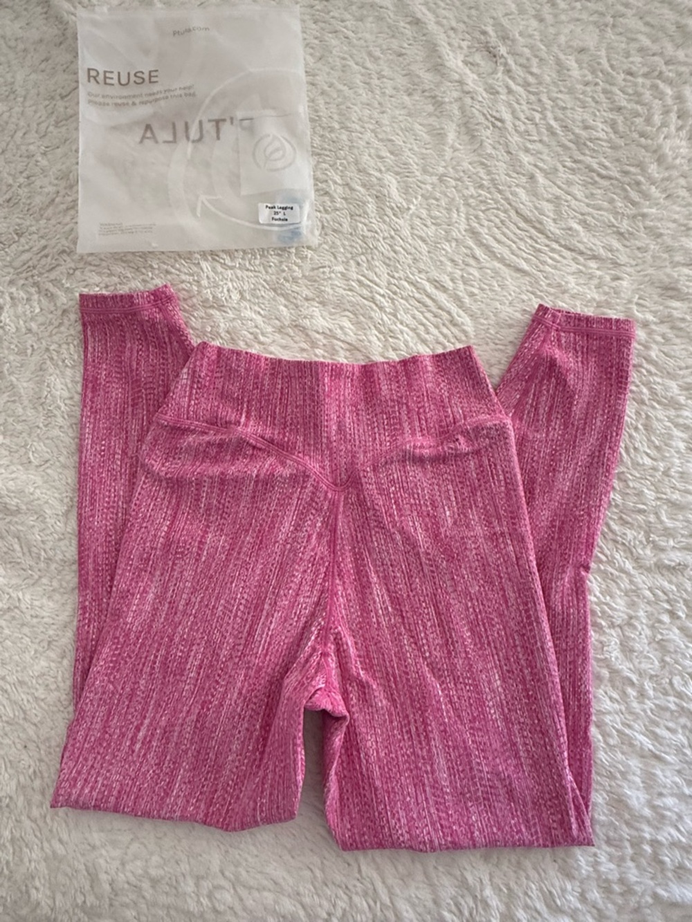 P’tula PEAK sculpt leggings large fuchsia pink
